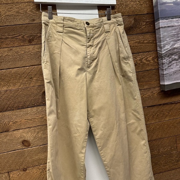 Closed Mawson Relaxed Pants Italian Fabric Soft Beige Size 26 (S) - Picture 13 of 13